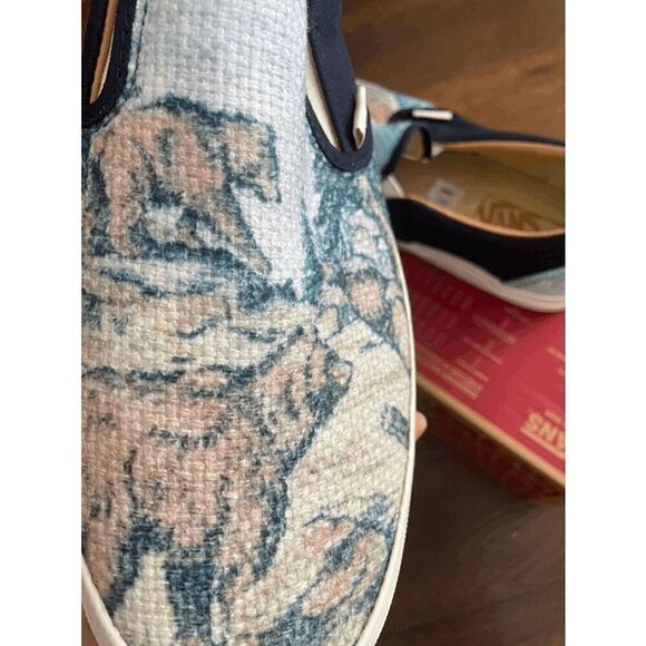 vans slip on Cali Tapestry Bear women size 8.5 - Picture 3 of 8